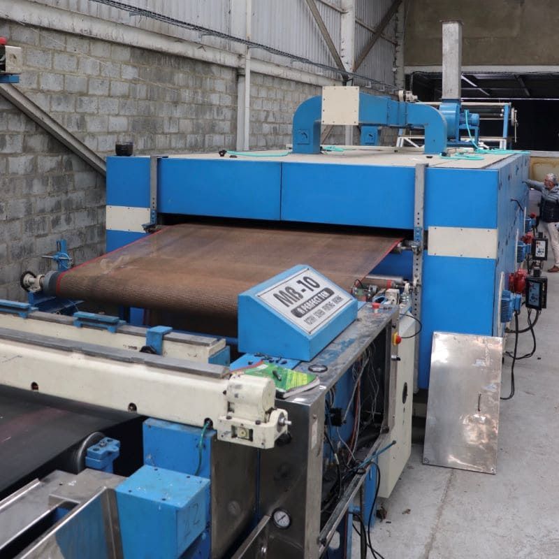 A textile printing line