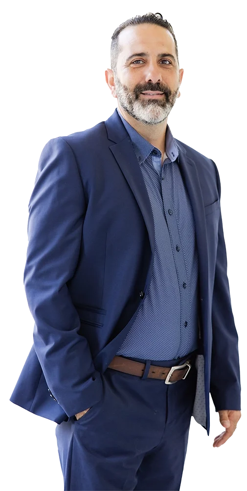 Vincent Fiordilino in a navy suit