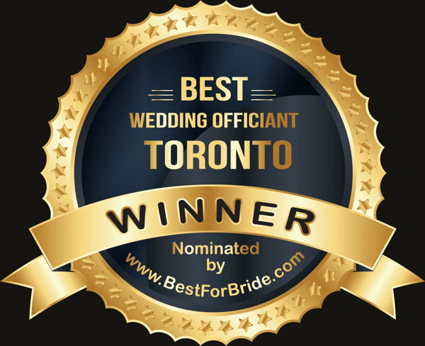 Best Wedding Officiant award badge