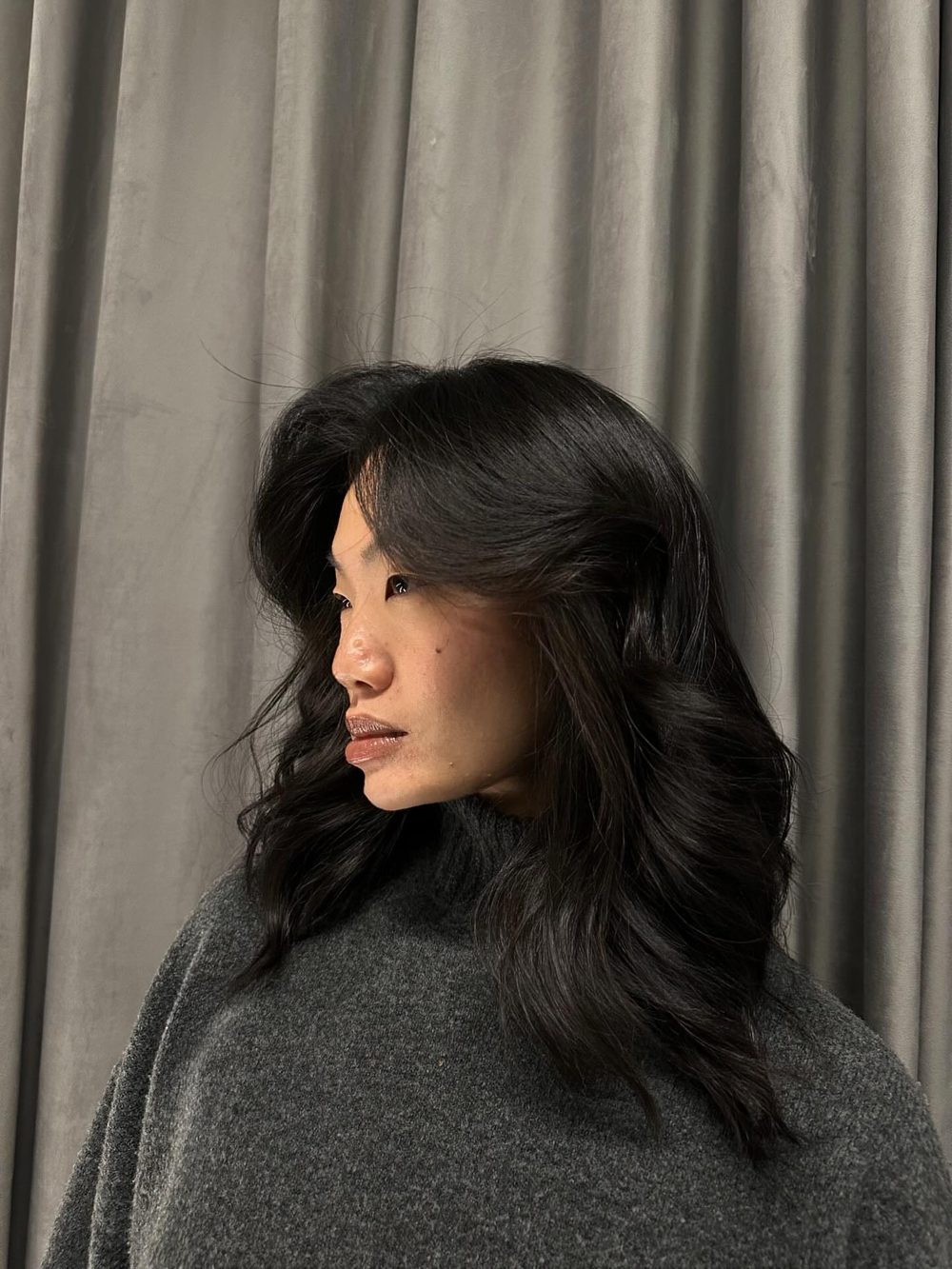 Soft layered cut, side profile