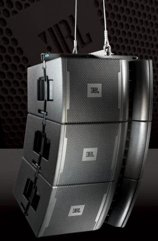 JBL VRX line array speakers